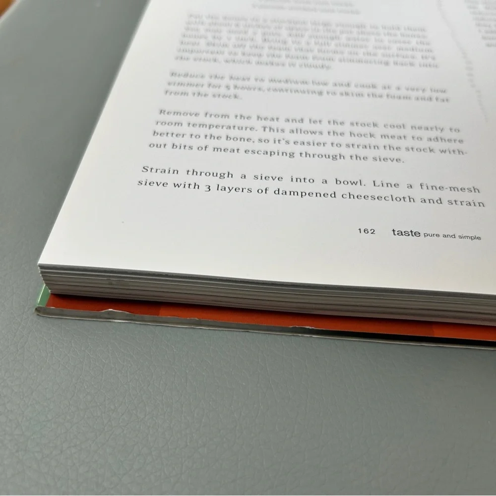 Taste: Pure and Simple Cookbook Hardcover Chronicle Books